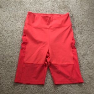 ASOS fluorescent biker shorts